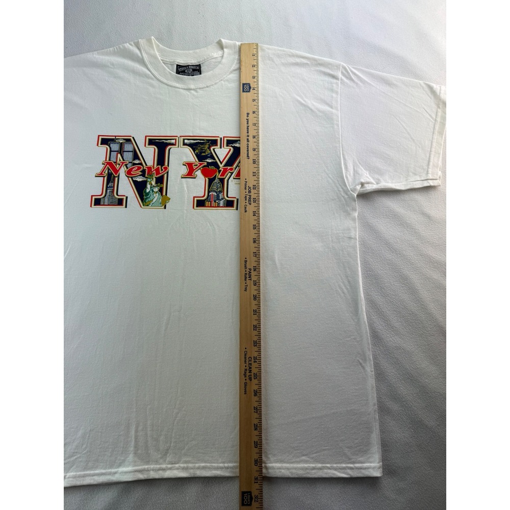 Steve Barrys New York Graphic T Shirt XL Mens White Statue Liberty Empire State - Picture 13 of 16